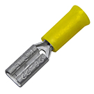 teilisolierte Flachsteckhülse <br><br><br> 0,1 - 0,5 mm² gelb <br> 2,8 x 0,5 DIN 46245 teilisolierte Flachsteckhülse <br><br><br> 0,1 - 0,5 mm² gelb <br> 2,8 x 0,5 DIN 46245