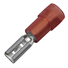 teilisolierte Flachsteckhülse <br><br><br> 0,5 - 1,5 mm²<br> 2,8 x 0,8 DIN 46245UL Style PVC teilisolierte Flachsteckhülse <br><br><br> 0,5 - 1,5 mm²<br> 2,8 x 0,8 DIN 46245UL Style PVC