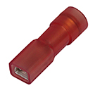 vollisolierte Flachsteckhülse <br><br><br> 0,5 - 1,5 mm² rot <br> 2,8 x 0,5 UL Style PA