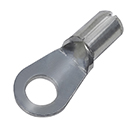 unisolierte Quetschkabelschuh Ringform M3 <br><br> 0,5 - 1,0 mm²<br> nach DIN 46234 und ähnlich unisolierte Quetschkabelschuh Ringform M3 <br><br> 0,5 - 1,0 mm²<br> nach DIN 46234 und ähnlich
