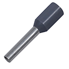 Aderendhülse mit Isolation 0,75 mm² grau 8 mm<br>DIN 46228 Teil 4 Aderendhülse mit Isolation 0,75 mm² grau 8 mm<br>DIN 46228 Teil 4